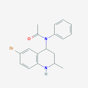 N-(6-bromo-2-methyl-1,2,3,4-tetrahydroquinolin-4-yl)-N-phenylacetamide