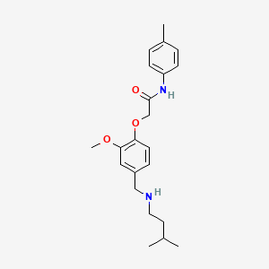 2-(2-methoxy-4-{[(3-methylbutyl)amino]methyl}phenoxy)-N-(4-methylphenyl)acetamide