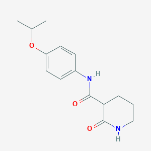 2-oxo-N-[4-(propan-2-yloxy)phenyl]piperidine-3-carboxamide