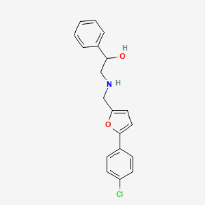 2-({[5-(4-Chlorophenyl)furan-2-yl]methyl}amino)-1-phenylethanol