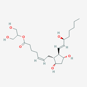 molecular formula C23H40O7 B1248306 2-glyceryl-Prostaglandin F2alpha 