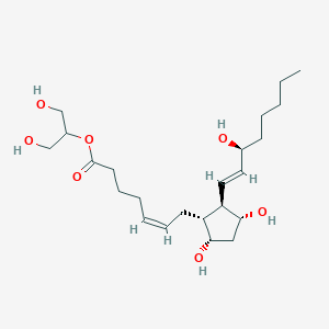 molecular formula C23H40O7 B1248306 2-甘油基前列腺素 F2α 