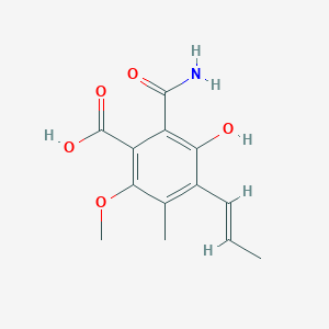 molecular formula C13H15NO5 B1248307 尼日洛菌素 