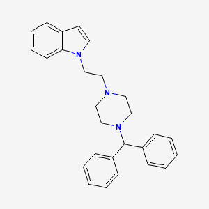 1-{2-[4-(diphenylmethyl)piperazin-1-yl]ethyl}-1H-indole