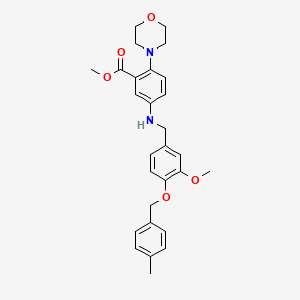 Methyl 5-({3-methoxy-4-[(4-methylbenzyl)oxy]benzyl}amino)-2-(morpholin-4-yl)benzoate