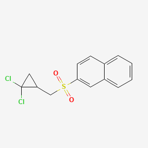 (2,2-Dichlorocyclopropyl)methyl naphthalen-2-yl sulfone