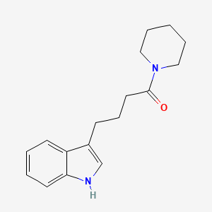 molecular formula C17H22N2O B12483110 4-(1H-indol-3-yl)-1-(piperidin-1-yl)butan-1-one 