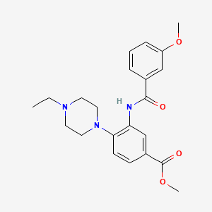 Methyl 4-(4-ethylpiperazin-1-yl)-3-{[(3-methoxyphenyl)carbonyl]amino}benzoate