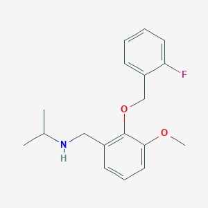 N-{2-[(2-fluorobenzyl)oxy]-3-methoxybenzyl}propan-2-amine