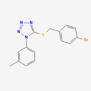 5-[(4-bromobenzyl)sulfanyl]-1-(3-methylphenyl)-1H-tetrazole