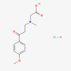 molecular formula C13H18ClNO4 B12483183 {[3-(4-Methoxyphenyl)-3-oxopropyl](methyl)amino}acetic acid hydrochloride 