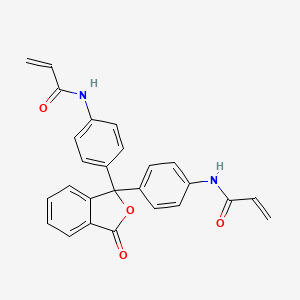 molecular formula C26H20N2O4 B12483185 N-(4-{3-Oxo-1-[4-(prop-2-enamido)phenyl]-2-benzofuran-1-YL}phenyl)prop-2-enamide 