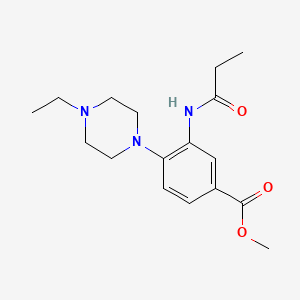 molecular formula C17H25N3O3 B12483219 Methyl 4-(4-ethylpiperazin-1-yl)-3-(propanoylamino)benzoate 