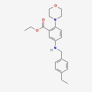 Ethyl 5-[(4-ethylbenzyl)amino]-2-(morpholin-4-yl)benzoate