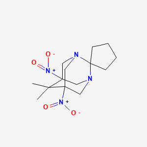 6',6'-Dimethyl-5',7'-dinitro-1',3'-diazaspiro[cyclopentane-1,2'-tricyclo[3.3.1.1~3,7~]decane]