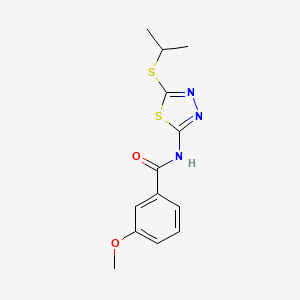 N-(5-(isopropylthio)-1,3,4-thiadiazol-2-yl)-3-methoxybenzamide