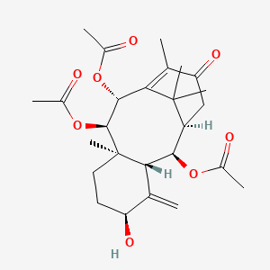 molecular formula C26H36O8 B1248332 紫杉宁 A 