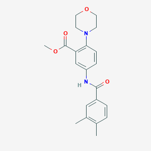 Methyl 5-{[(3,4-dimethylphenyl)carbonyl]amino}-2-(morpholin-4-yl)benzoate