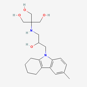 2-(hydroxymethyl)-2-{[2-hydroxy-3-(6-methyl-1,2,3,4-tetrahydro-9H-carbazol-9-yl)propyl]amino}propane-1,3-diol