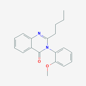 molecular formula C19H20N2O2 B12483370 2-Butyl-3-(2-methoxyphenyl)quinazolin-4-one 