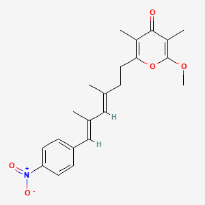 molecular formula C22H25NO5 B1248338 去氧金黄素 