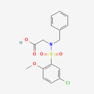 N-benzyl-N-[(5-chloro-2-methoxyphenyl)sulfonyl]glycine