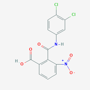 molecular formula C14H8Cl2N2O5 B12483404 2-[(3,4-Dichlorophenyl)carbamoyl]-3-nitrobenzoic acid 