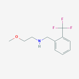 molecular formula C11H14F3NO B12483405 2-methoxy-N-[2-(trifluoromethyl)benzyl]ethanamine 