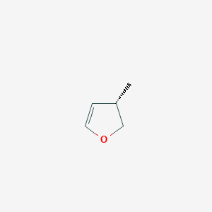 molecular formula C5H8O B1248345 (S)-3-甲基-2,3-二氢呋喃 
