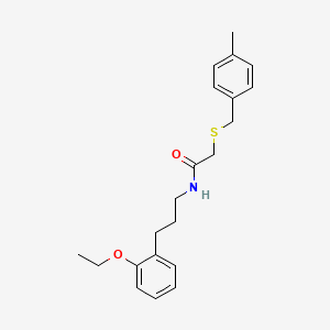 N-[3-(2-ethoxyphenyl)propyl]-2-[(4-methylbenzyl)sulfanyl]acetamide