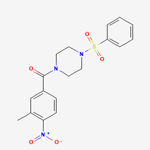 (3-Methyl-4-nitrophenyl)[4-(phenylsulfonyl)piperazin-1-yl]methanone