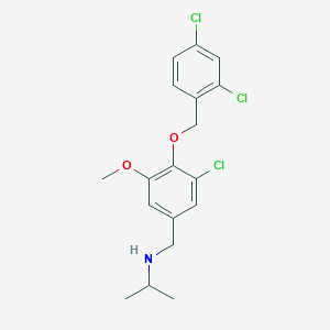 N-{3-chloro-4-[(2,4-dichlorobenzyl)oxy]-5-methoxybenzyl}propan-2-amine