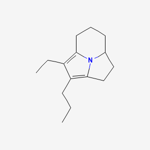 molecular formula C15H23N B1248359 2-Ethyl-3-propyl-11-azatricyclo[5.3.1.04,11]undeca-1,3-diene 