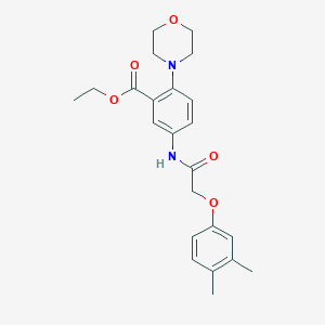 Ethyl 5-{[(3,4-dimethylphenoxy)acetyl]amino}-2-(morpholin-4-yl)benzoate