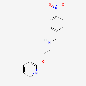 molecular formula C14H15N3O3 B12483608 N-(4-nitrobenzyl)-2-(pyridin-2-yloxy)ethanamine 