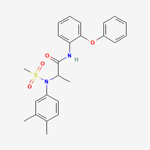 N~2~-(3,4-dimethylphenyl)-N~2~-(methylsulfonyl)-N-(2-phenoxyphenyl)alaninamide