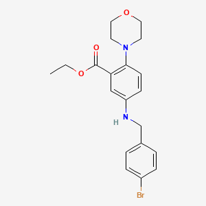 Ethyl 5-[(4-bromobenzyl)amino]-2-(morpholin-4-yl)benzoate