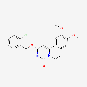 2-(2-Chloro-benzyloxy)-9,10-dimethoxy-6,7-dihydro-pyrimido[6,1-a]isoquinolin-4-one