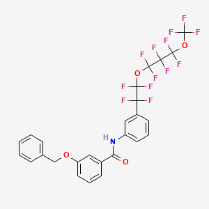 3-(benzyloxy)-N-(3-{1,1,2,2-tetrafluoro-2-[1,1,2,2,3,3-hexafluoro-3-(trifluoromethoxy)propoxy]ethyl}phenyl)benzamide