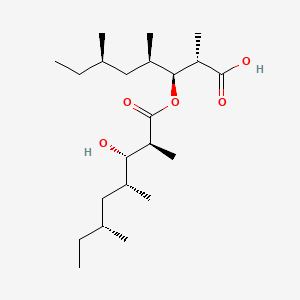 molecular formula C22H42O5 B1248365 Bourgeanic acid 