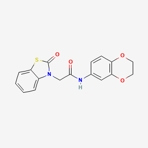 N-(2,3-Dihydro-benzo[1,4]dioxin-6-yl)-2-(2-oxo-benzothiazol-3-yl)-acetamide