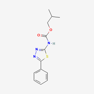 2-Methylpropyl (5-phenyl-1,3,4-thiadiazol-2-yl)carbamate