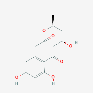 molecular formula C14H16O6 B1248369 异构十内酯 C 