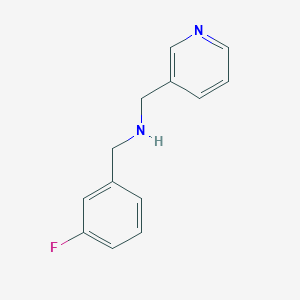 molecular formula C13H13FN2 B12483691 (3-Fluoro-benzyl)-pyridin-3-ylmethyl-amine 