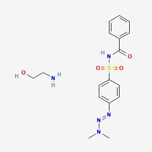 2-aminoethanol;N-[4-(dimethylaminodiazenyl)phenyl]sulfonylbenzamide