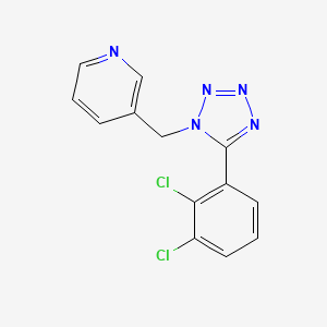 molecular formula C13H9Cl2N5 B1248378 3-((5-(2,3-dichlorophenyl)-1H-tetrazol-1-yl)methyl)pyridine 