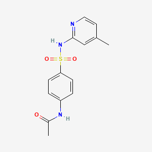 N-{4-[(4-methylpyridin-2-yl)sulfamoyl]phenyl}acetamide