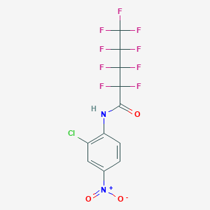 molecular formula C11H4ClF9N2O3 B12483810 N-(2-chloro-4-nitrophenyl)-2,2,3,3,4,4,5,5,5-nonafluoropentanamide 