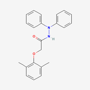 molecular formula C22H22N2O2 B12483828 2-(2,6-dimethylphenoxy)-N',N'-diphenylacetohydrazide 