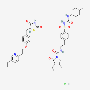 Pioglitazone hydrochloride and glimepiride